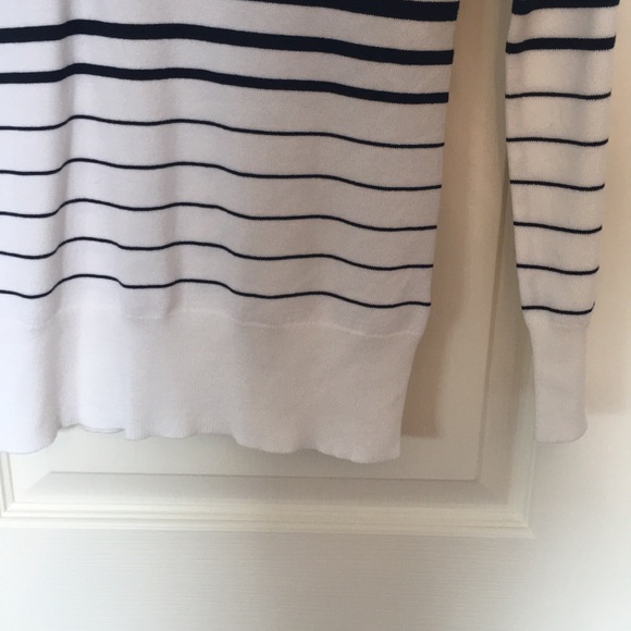 NEW navy and white striped sweater - Picture 3 of 3